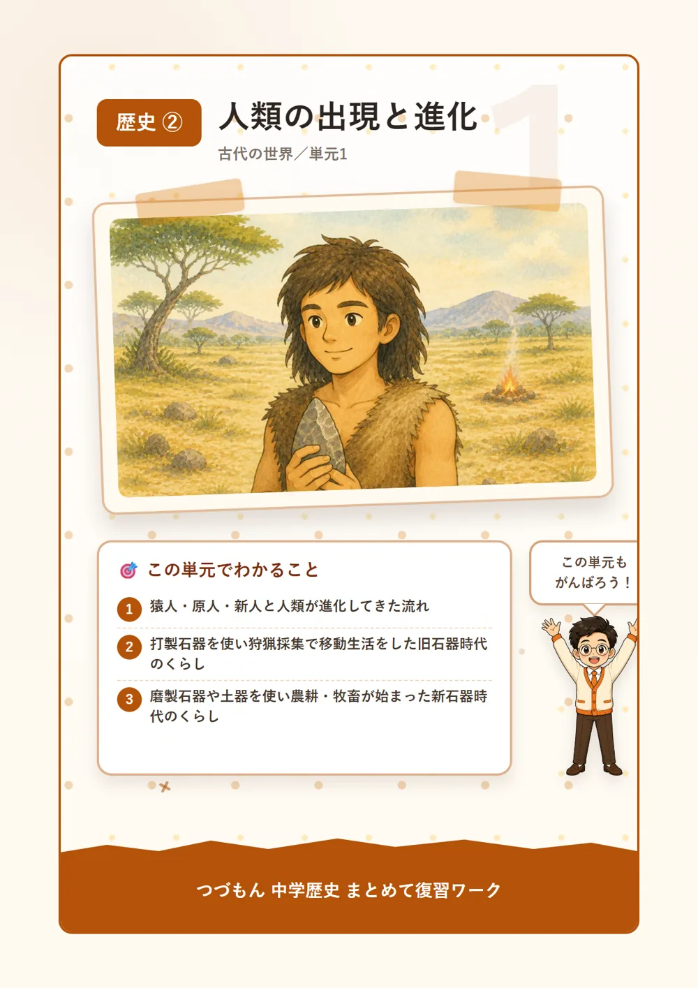 人類の出現と進化（この単元でわかること）