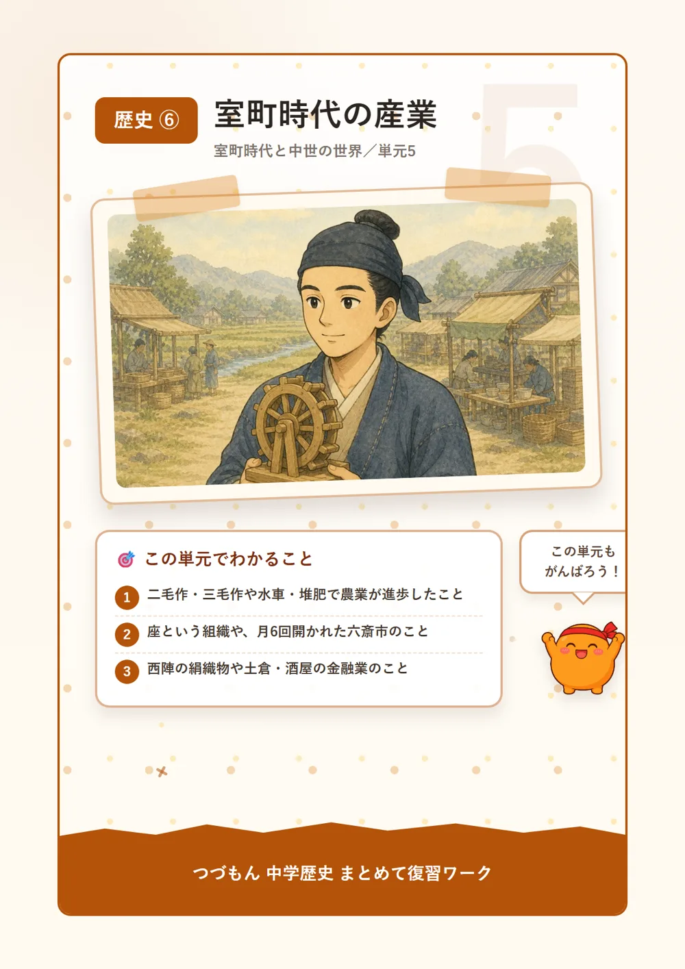 室町時代の産業（この単元でわかること）
