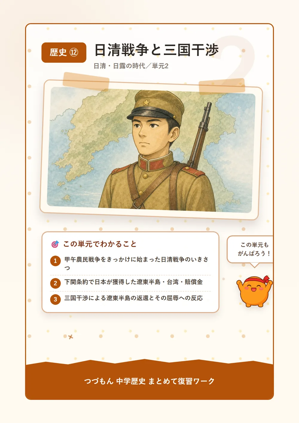 日清戦争と三国干渉（この単元でわかること）