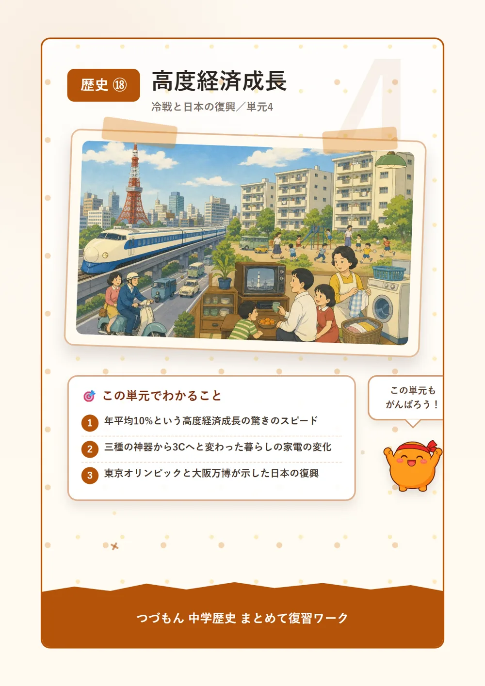 高度経済成長（この単元でわかること）